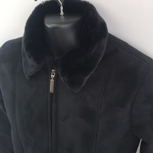 KC Collections Youth Size 12 Black Suede Jacket